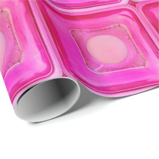 Kerze, süß rosa Liebe Kerzenlicht Geschenkpapier (Rolleneckpunkt)