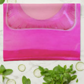 Kerze, süß rosa Liebe Kerzenlicht Handtuch (Gefaltet)