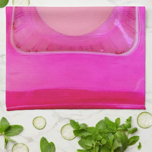 Kerze, süß rosa Liebe Kerzenlicht Handtuch (Gefaltet)