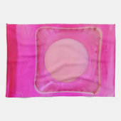 Kerze, süß rosa Liebe Kerzenlicht Handtuch (Horizontal)