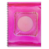 Kerze, süß rosa Liebe Kerzenlicht Notizblock (Vorderseite)