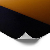 Kerze unter blauem Licht Poster (Ecke)