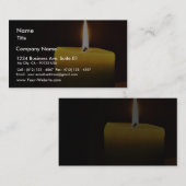 Kerze Visitenkarte (Vorne/Hinten)