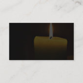Kerze Visitenkarte (Rückseite)