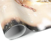 Kerze, Zuhause Weihnachtsfeiertag Geschenkpapier (Rolleneckpunkt)