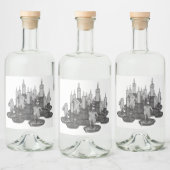 Kerzen Alkoholflaschenetikett (Flaschen)