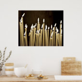 Kerzen anfeuern poster (Küche)