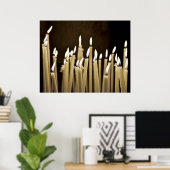 Kerzen anfeuern poster (Heimbüro)