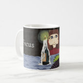 Kerzen-Arbeits-Quantums-Süsse-Fokus schaffen Kaffeetasse (Vorderseite Links)
