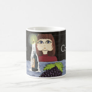 Kerzen-Arbeits-Quantums-Süsse-Fokus schaffen Kaffeetasse