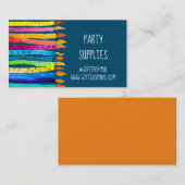 Kerzen aus dem Party Visitenkarte (Vorne/Hinten)