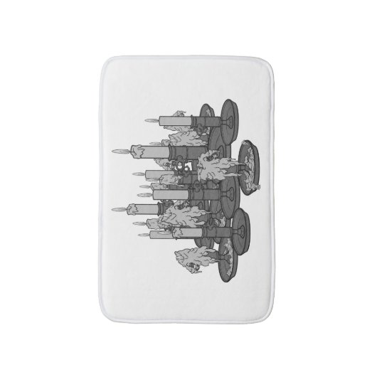 Kerzen Badematte (Vorderseite Vertikal)