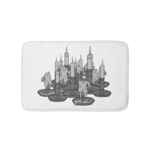 Kerzen Badematte (Vorderseite)