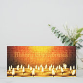 Kerzen brennen - Frohe Weihnachten (Stehend Vorderseite)