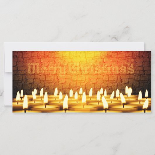 Kerzen brennen - Frohe Weihnachten (Vorderseite)