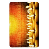 Kerzen brennen - Frohe Weihnachten Magnet (Vertikal)