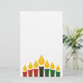 Kerzen Briefpapier (Stehend Vorderseite)