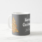 Kerzen Cookies Whimsical Magical Snow Xmas Kaffeetasse (Vorderseite Links)