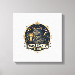 Kerzen Cozy Cat Cat Dad Geschenkidee - Kerzen Cozy Leinwanddruck