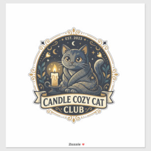 Kerzen Cozy Katze Katze Papa Geschenk Idee - Kerze Aufkleber