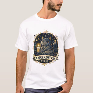 Kerzen Cozy Katze Katze Papa Geschenkidee - Kerzen T-Shirt