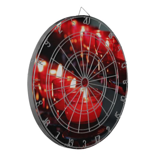 Kerzen Dartscheibe (Vorderseite Links)