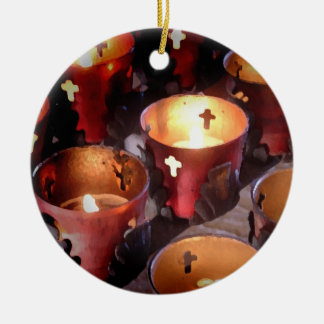 Kerzen der Texas-Aufträge Keramikornament