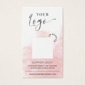 Kerzen-Duft-Testkarte Blush Pink Aquarell (Vorderseite)