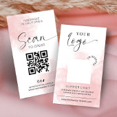 Kerzen-Duft-Testkarte Blush Pink Aquarell