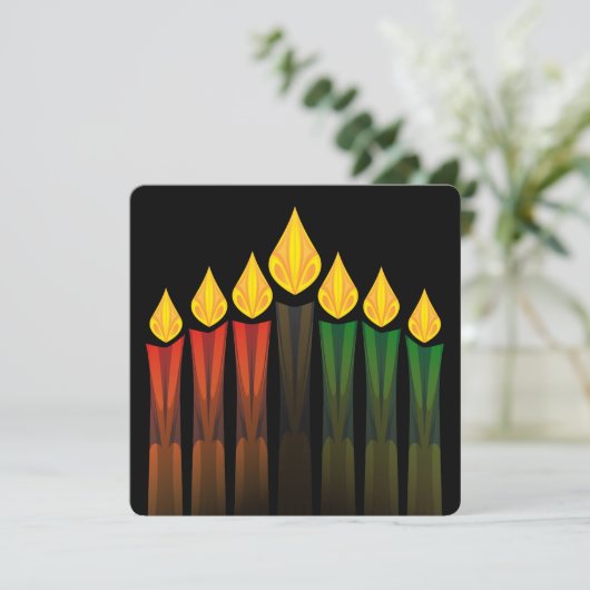 Kerzen Einladung (Stehend Vorderseite)