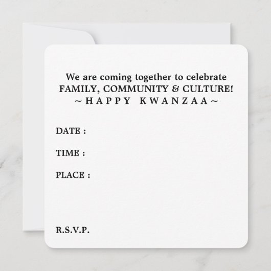 Kerzen Einladung (Rückseite)