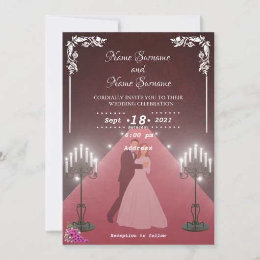 Kerzen Einladung (Vorderseite)