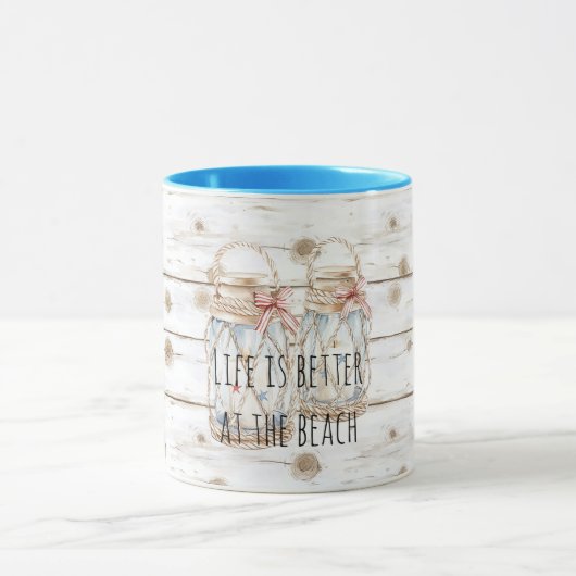 Kerzen Faux Weiße Holz Tasse (Zentrum)