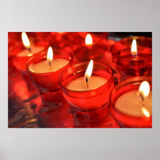 Kerzen feuern poster (Vorne)