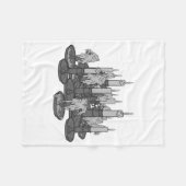 Kerzen Fleecedecke (Vorderseite (Horizontal))