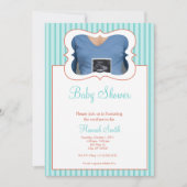 Kerzen - Foto Babydusche TR Einladung (Vorderseite)