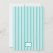 Kerzen - Foto Babydusche TR Einladung (Rückseite)