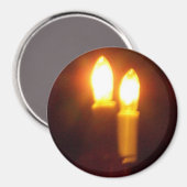 Kerzen-Foto Magnet (Vorderseite/Rückseite)