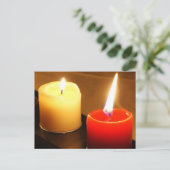 Kerzen Foto Postkarte - Flammen (Stehend Vorderseite)