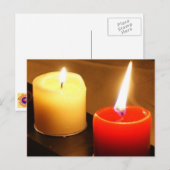 Kerzen Foto Postkarte - Flammen (Vorne/Hinten)
