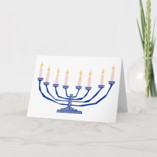 Kerzen für Hanukka Feiertagskarte
