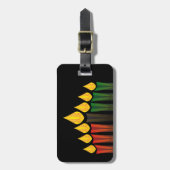 Kerzen Gepäckanhänger (Vorderseite vertikal)