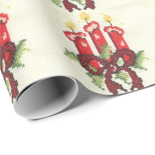 Kerzen Geschenkpapier (Rolleneckpunkt)