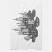 Kerzen Geschirrtuch (Vertikal)