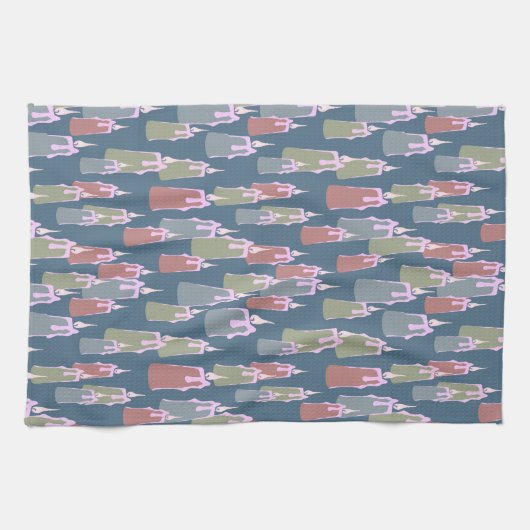 Kerzen Geschirrtuch (Horizontal)