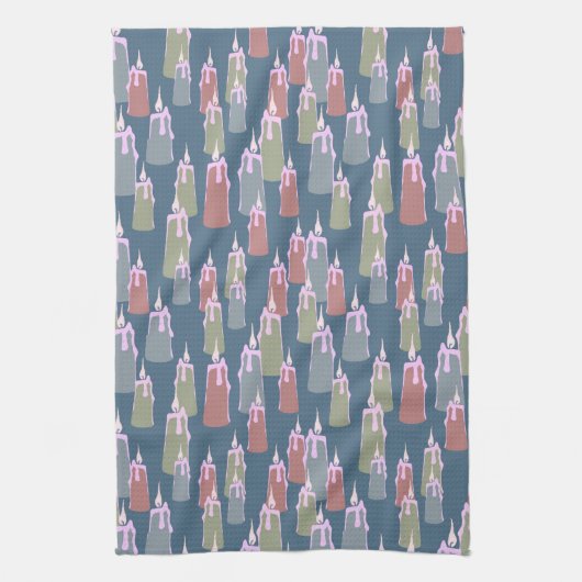 Kerzen Geschirrtuch (Vertikal)