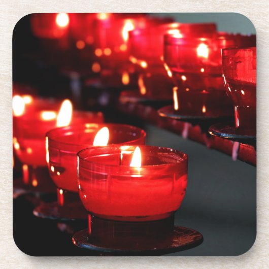 Kerzen Getränkeuntersetzer (Vorderseite)