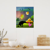 Kerzen helfen nicht beim Kack Poster (Küche)