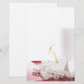 Kerzen & Herz Briefpapier (Vorne/Hinten)