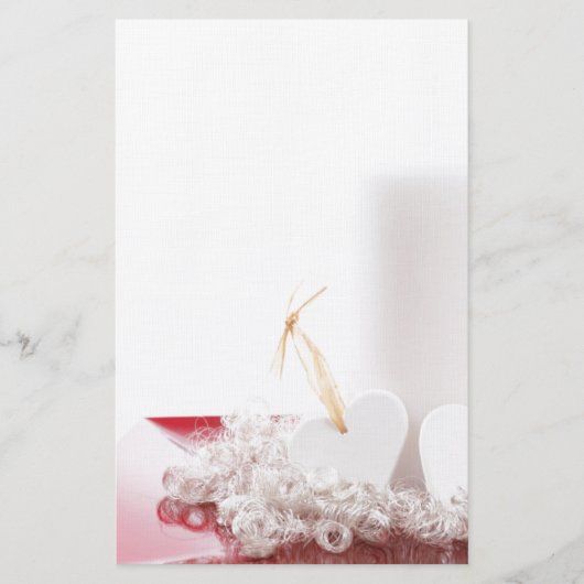 Kerzen & Herz Briefpapier (Vorderseite)